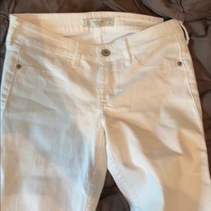 White Abercrombie and Fitch jeans